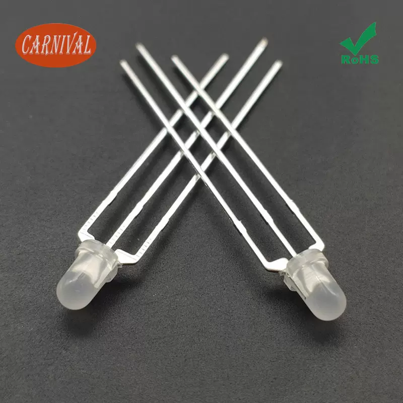 3mm F3红绿蓝双色LED灯珠 指示灯 电子设备用直插式LED灯珠