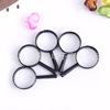 Plastic handheld black magnifying glass, toy, suitable for teen, Birthday gift, 2.5×5cm