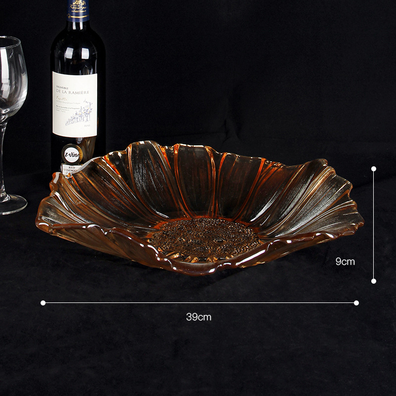 호박색 과일 접시 대 (6/상자)