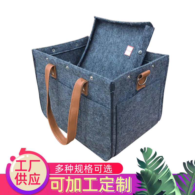 Travel Large Capacity Storage Bag with Lid Felt Diaper Bag Storage Bag Mother and Baby Mommy Storage Bag Custom logo