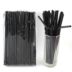 Cocktail Garnish Straw, Bar-Specific Black Straw, Coffee Shop & Western Restaurant-Specific Black Straw 6MM