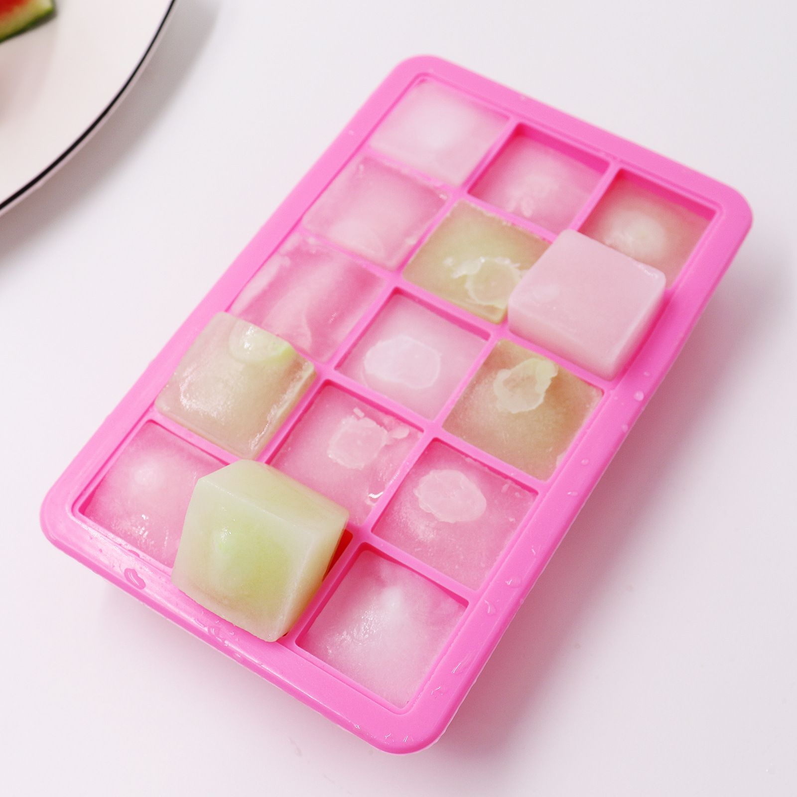 Производители рекомендуют с крышкой 15 сеток силиконового льда DIY кубики льда плесень детское питание коробка для кухонных принадлежностей