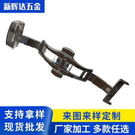 厂家现货直销手表带配件表扣 双按自动蝴蝶扣 五金手表折叠表扣