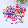 Factory direct 4*7 5*7 Acrylic letter beads DIY children's beaded jewelry accessories color flat rounded beads