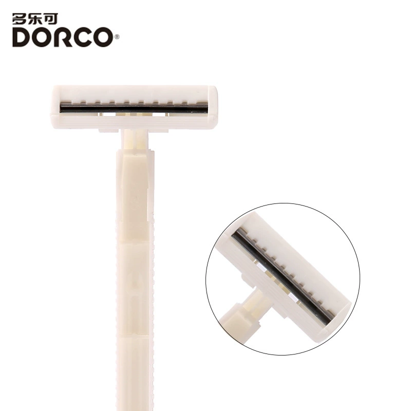 Одноразовая бритва Korean DORCO, гостиничные принадлежности, гигиена, TD708, белая