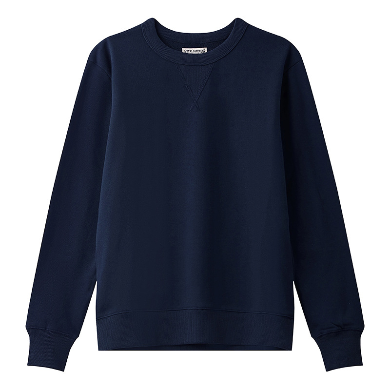 [Selección estricta de buenos productos] algodón pesado estilo americano retro cuello redondo chaqueta deportiva casual para hombres y mujeres parejas suéter