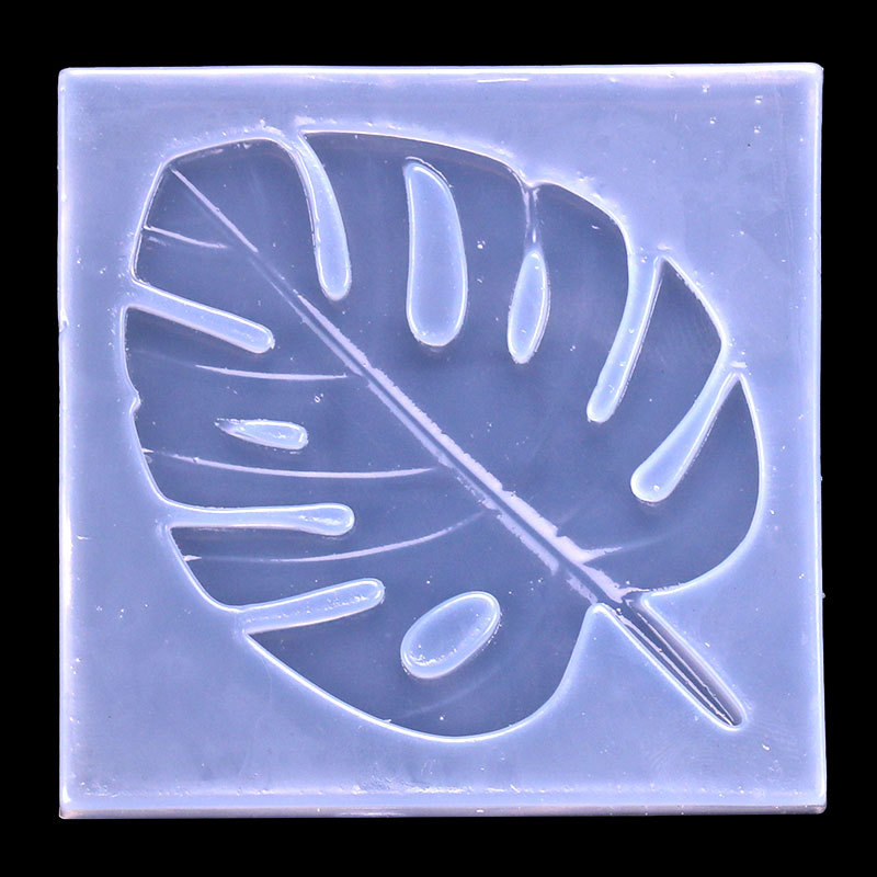 Espejo DIY cristal epoxi hoja de arce molde espejo Rosa hoja de tortuga hoja de silicona molde