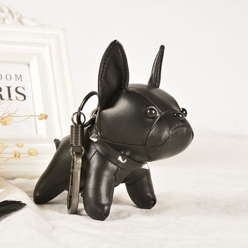 2025 Fashion Accessories French Bulldog Keychain Leather Dog Bag Pendant Accessories Live Broadcast Gift