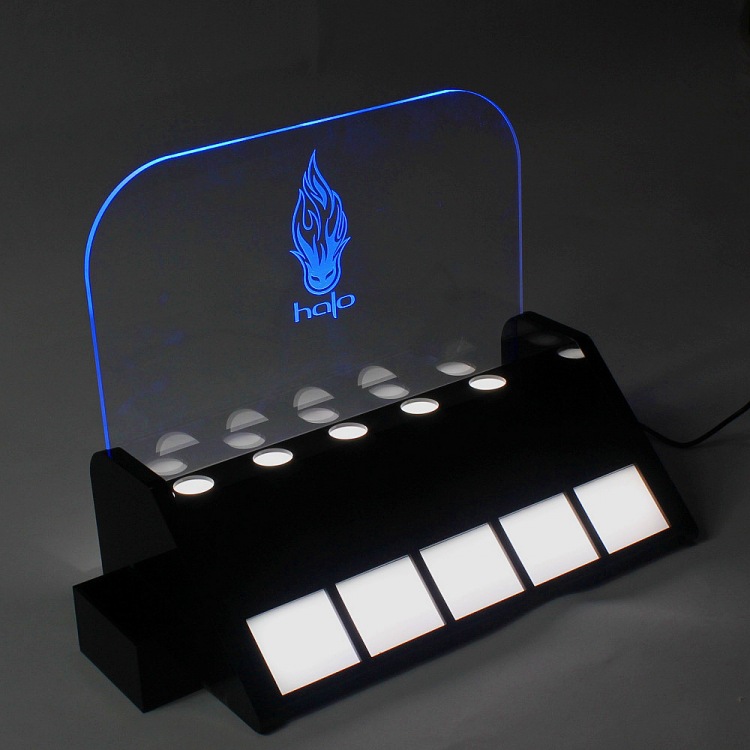 LED发光广告台卡定作 深圳有机玻璃广告牌定作工厂 充电式展架