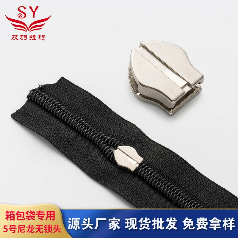 В наличии Оптовая No.5 Нейлоновая Электрическая Белая Металлическая Фурнитура Без Руки Багаж Спортивные Товары Утолщенная Головка Без Замка
