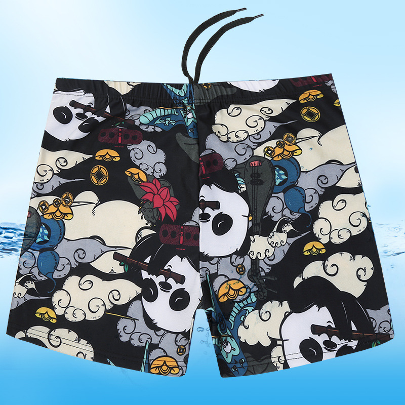 Pantalones Cortos de Natación Bóxer para Hombre, de Poliéster, Transpirable, para Playa y Vacaciones