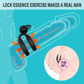 震动锁精环前列腺按摩器男用性振动器久持震环情趣用具男性套环