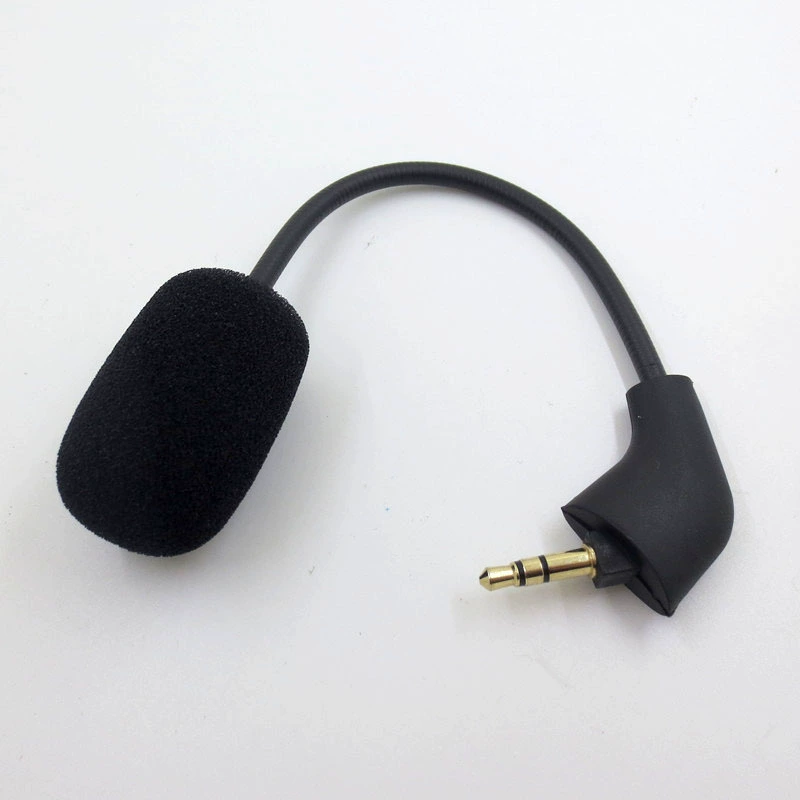 Detachable microphone (HyperX Cloud II) — flexible noise‑canceling replacement, ~15 cm