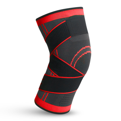 Sports pressurized knitted knee pads running and cycling basketball breathable strap knee pads outdoor fitness mountaineering knee pads cross-border