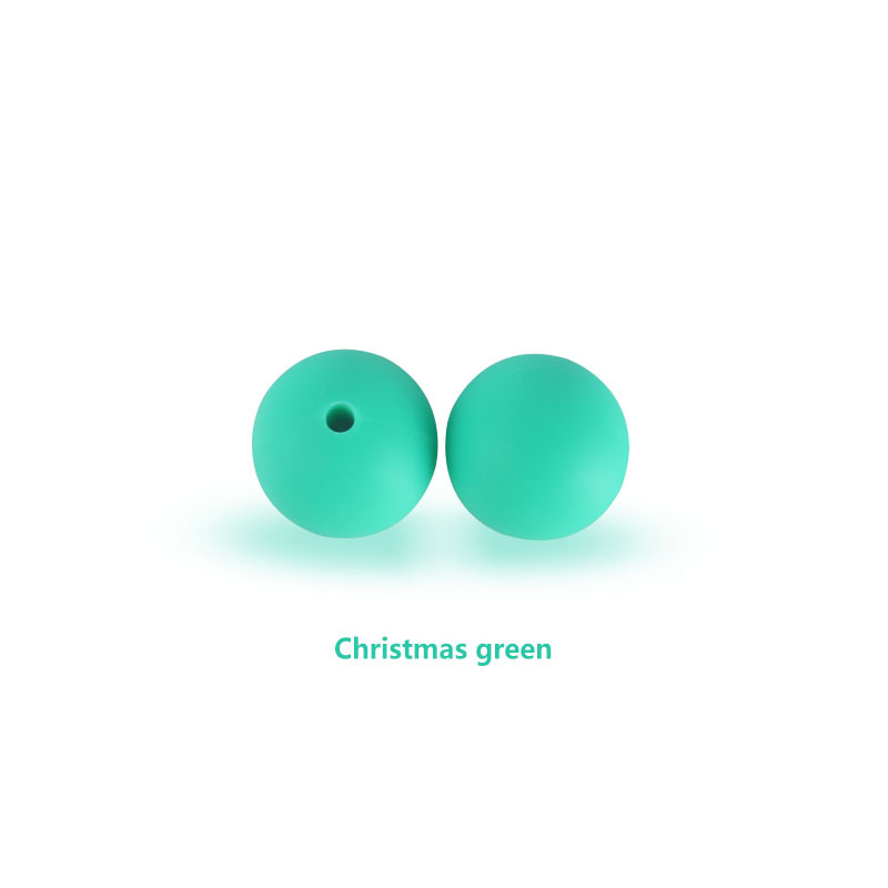 15mm cuentas de silicona molar juguete teether pulsera collar de cadena de chupete accesorios Amazon DIY accesorios de la joyería