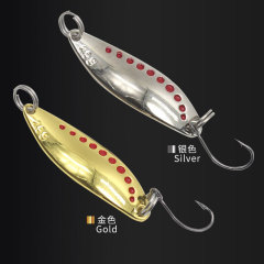 2.5g-25g red dot leech sequin lure, long-range cast zinc alloy pearlescent bag, single piece with tip
