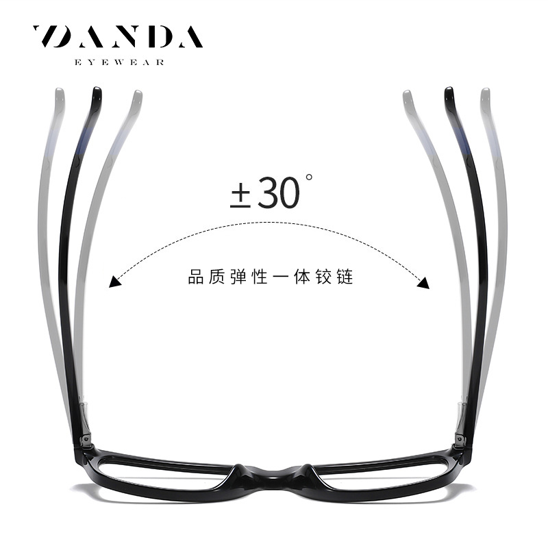 2023 nuevas gafas fotocromáticas fotosensibles TR hombres y mujeres retro gafas lisas Classic mi nail anti-Luz Azul gafas fotocromáticas