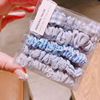 8158 5 in large intestine hair circles Korean small fresh plaid stripes, simple cloth hair circles, rope rubber band Korean