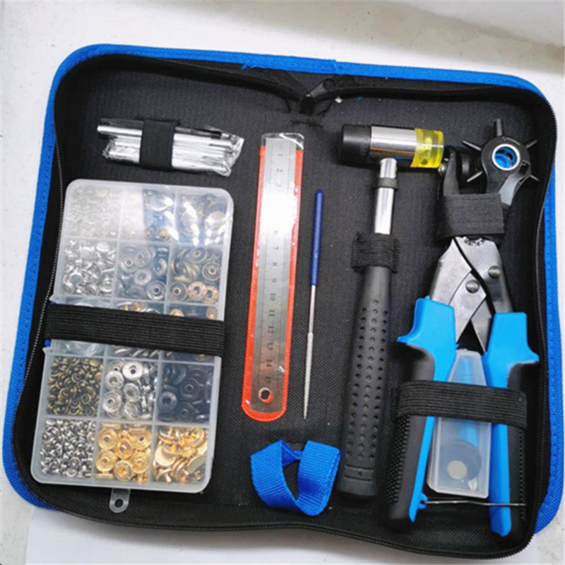 340套四合扣+铆钉含工具组合套装暗扣金属纽扣工具包供亚马逊跨境