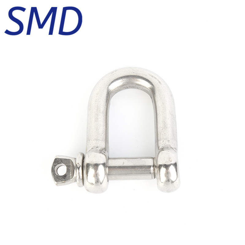 316不锈钢卸扣316不锈钢D型卸扣 链条连接扣船舶海洋U型环U形船扣