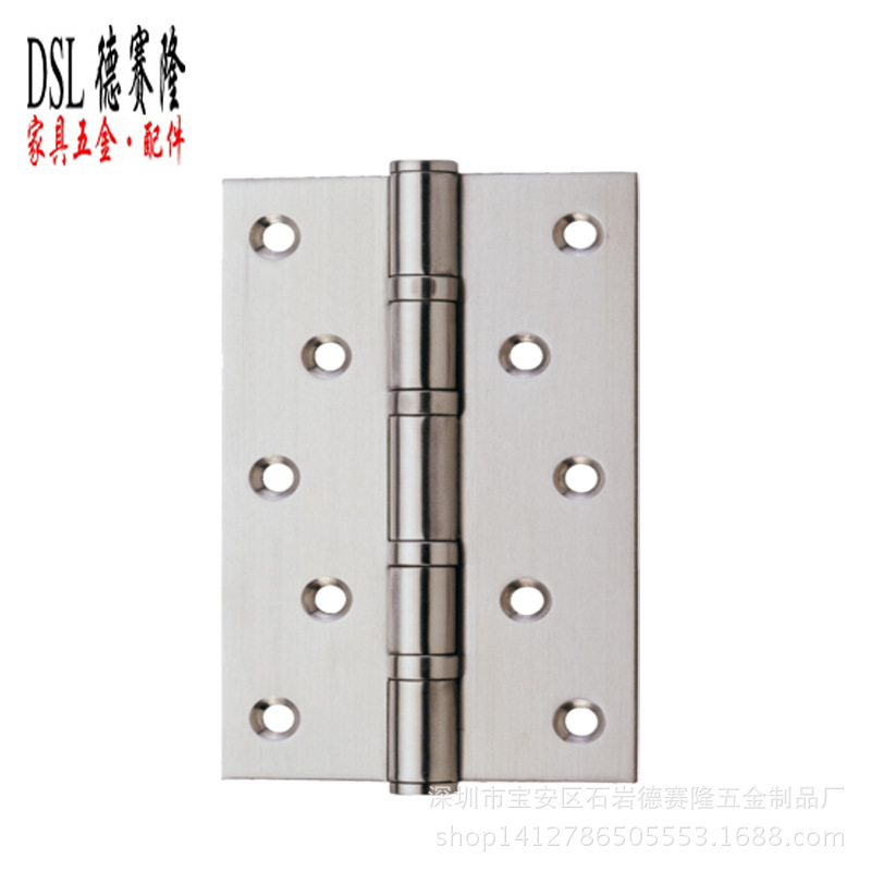 Stainless steel Swing Mute ball bearing Hinge Wooden doors Hinge 5 hardware parts