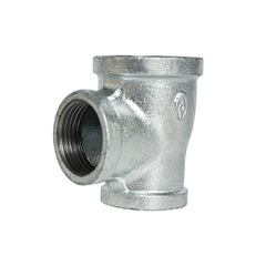 絲扣異徑鍍鋅三通側大三通40*25*32消防水暖瑪鋼鍍鋅變徑三通管件