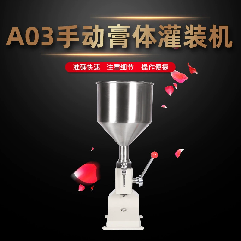 A03 Ручная разливочная машина жидкий крем количественная точность наполнения квази Сплит Упаковка небольшой поршень КРЕМ пигмент розлива