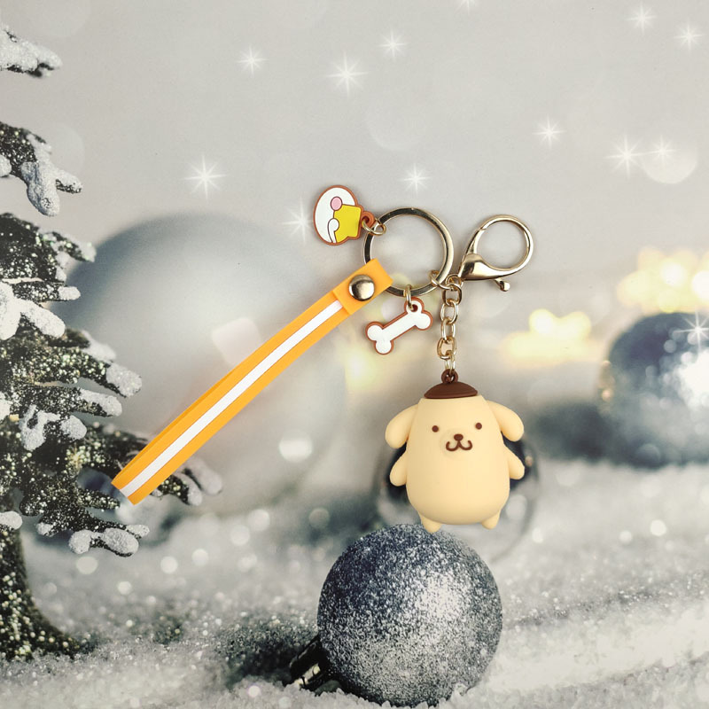 PVC de dibujos animados Sanliou rana KT gato muñeca llavero linda pareja bolso colgante pequeño regalo creativo