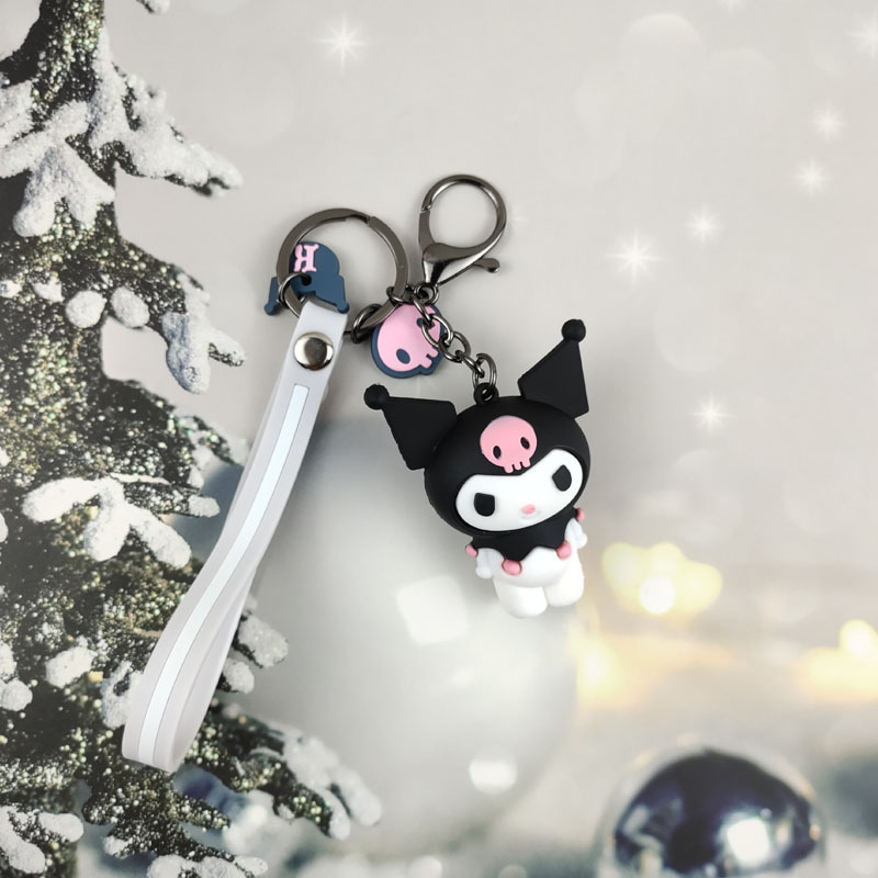 PVC de dibujos animados Sanliou rana KT gato muñeca llavero linda pareja bolso colgante pequeño regalo creativo