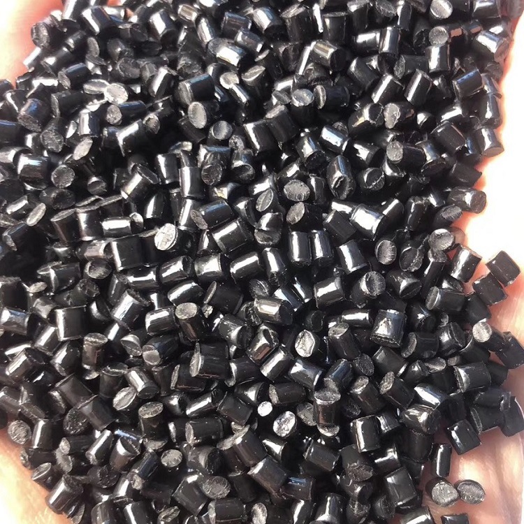 高光阻燃PC+ABS再生颗粒 PC/ABS再生料价格 黑色阻燃PC/ABS合金料