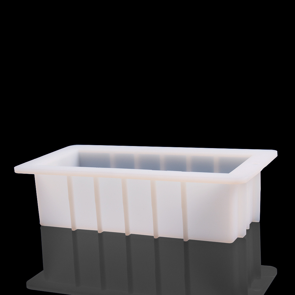 Silicone Soap Mold Handmade Soap Rectangular Toast Mold Does Not Bloat Belly Capacity 1000ml Baking Tools Baking Tray