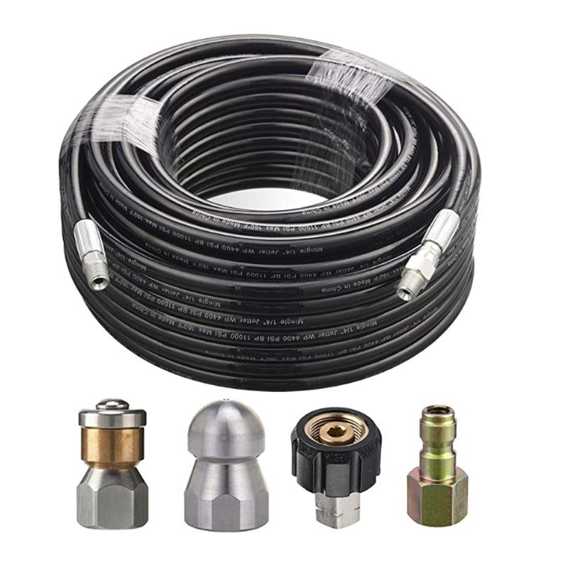 下水道疏通通堵配地水老鼠喷头水管高压洗车机用冲洗通污出水管子