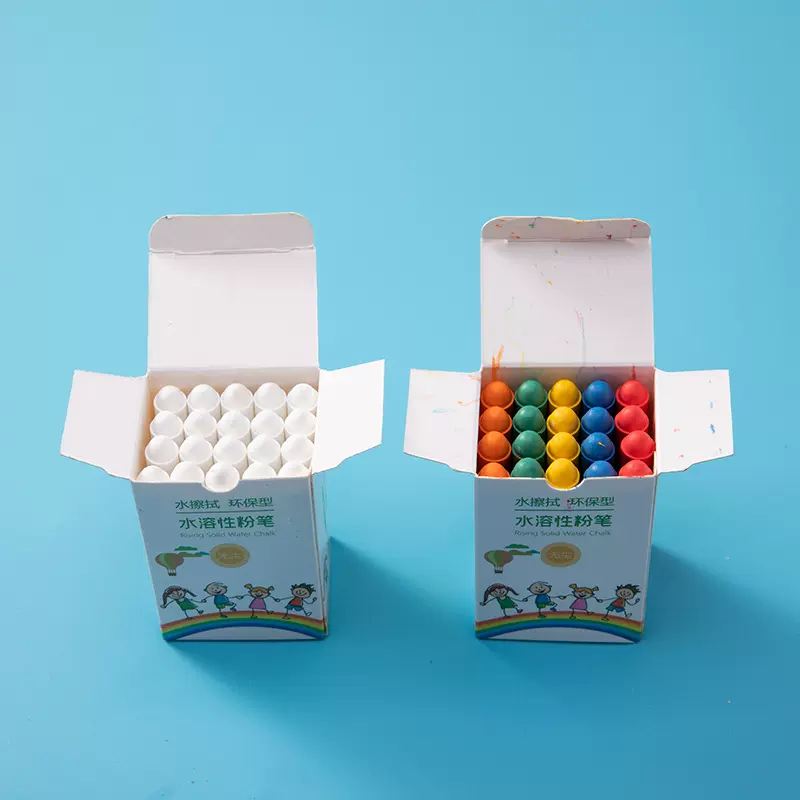 厂家直销 20支装 固体水溶性无尘粉笔 儿童涂鸦粉笔