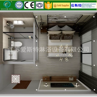 SMC整体卫生间装配式淋浴房学校酒店公寓旧改卫浴一体式集成浴室