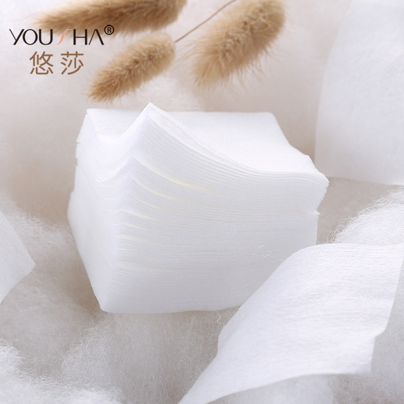 Algodón cosmético delicado que ahorra agua 1000 piezas de algodón de limpieza fina en caja 222 piezas de algodón acolchado multi-especificación de algodón grueso al por mayor