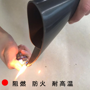 Flame retardant rubber sheet black shock absorption wear-resistant insulating rubber sheet 1mm2mm3mm5mm fire retardant rubber mat