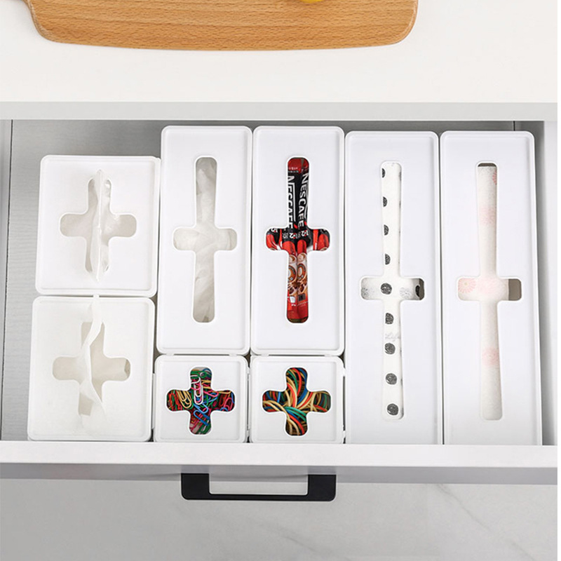 Cross Storage Box with Lid Disposable Gloves Mask Kitchen Tissue Storage Box Office Desktop Finishing Box Cross Storage Box with Lid Disposable Gloves Mask Kitchen Tissue Storage Box Office Desktop Finishing Box