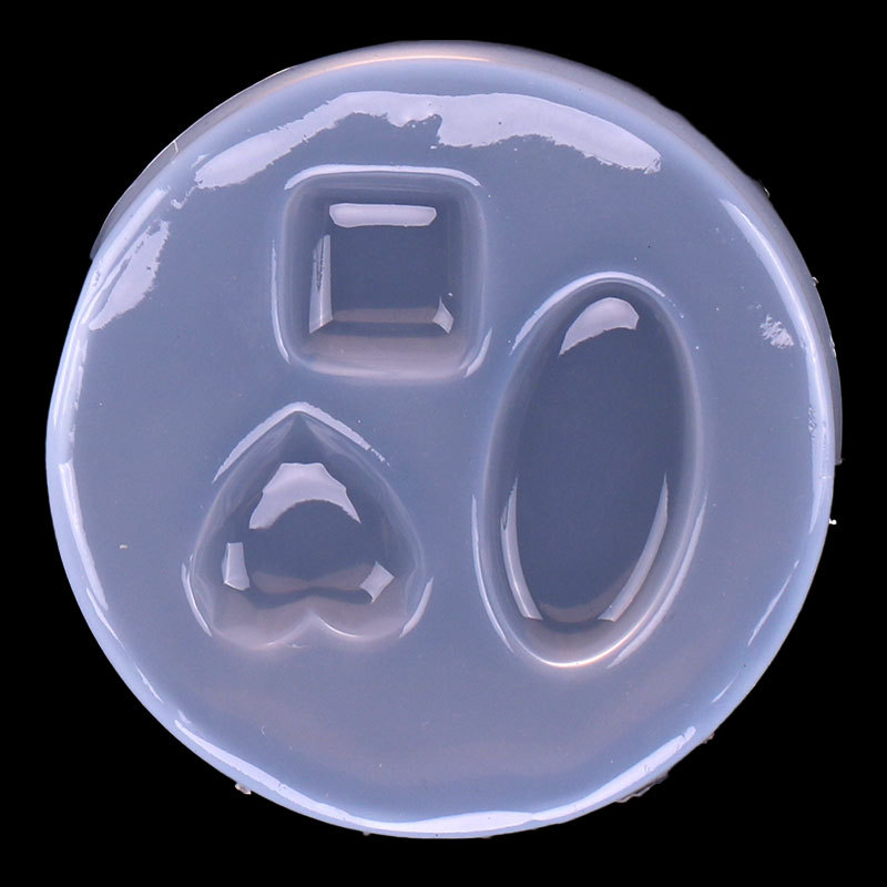 Rectangular cuadrado gema pendientes con agujeros pendientes molde joyería hecha a mano DIY cristal epoxi colgante