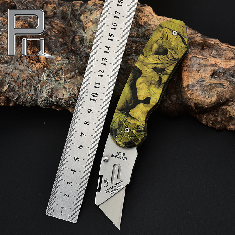 折叠美工刀户外便携伸缩刀家用多功能裁纸刀重型切割刀快递开箱器