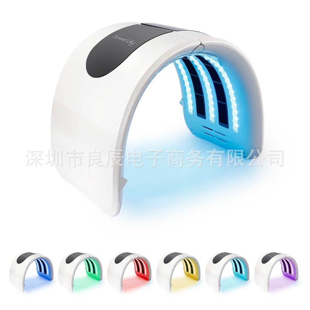 新款七彩折叠光谱仪PDT光子嫩肤加热LED美容面罩光谱仪 foverlily|ms