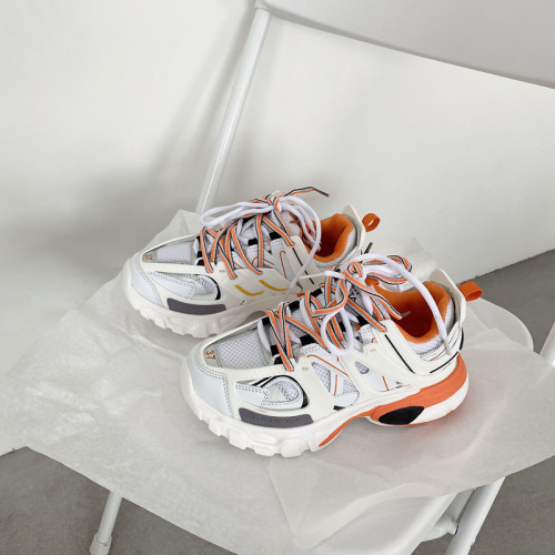 Shoes for women  new versatile thick-soled dad shoes ins trendy Hong Kong style street photography student casual couple sneakers