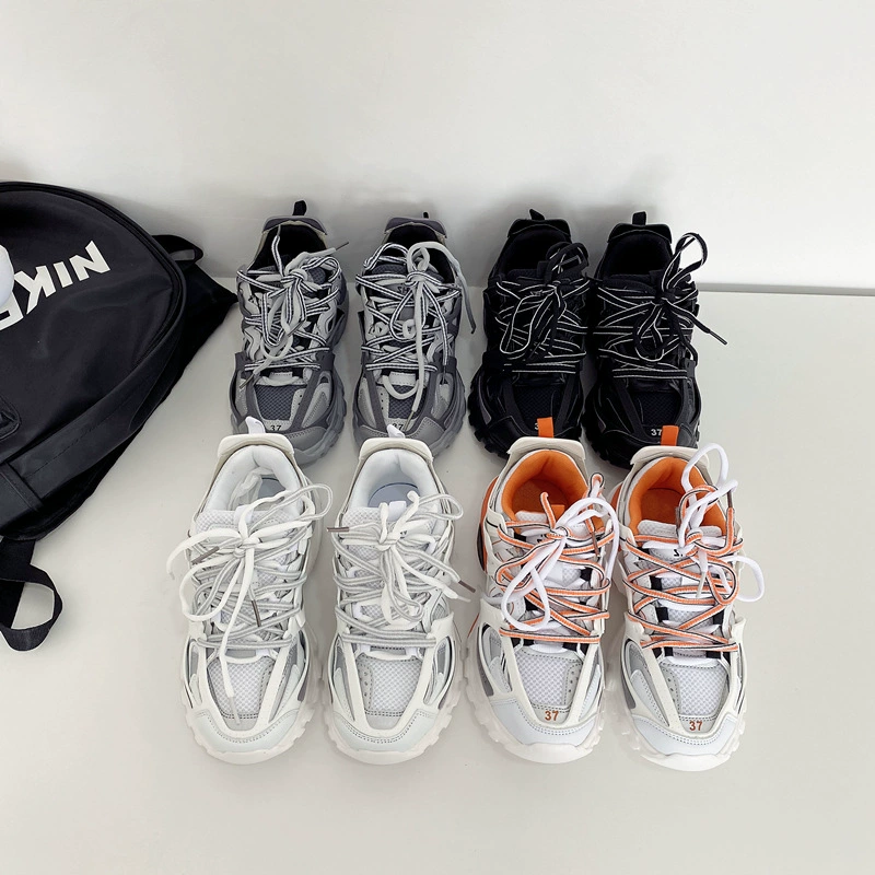 Женские кроссовки 2025, новые универсальные, на толстой подошве, в стиле "dad shoes", модные, в гонконгском стиле, уличные, студенческие, повседневные, для пар.