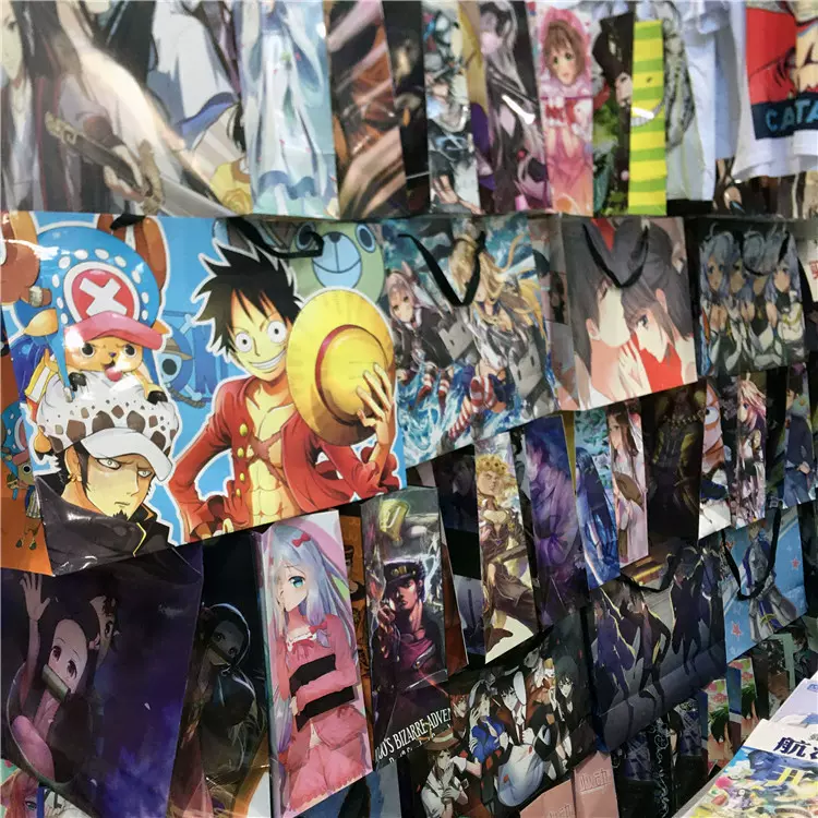 二次元动漫花子君大纸袋方舟鬼灭yuan神光遇JOJO动漫福袋周边一