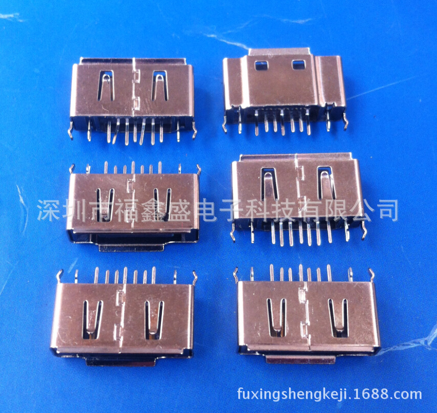 厂家供应ata/SATA7P+2P插座 SATA连接器 全包铁壳AB型DIP贴片插座