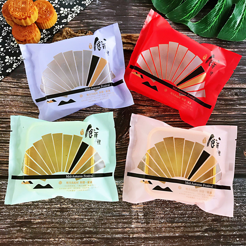 100g125克四色礼饼磨砂袋中秋月饼蛋黄酥包装烘焙肉饼礼饼机封袋