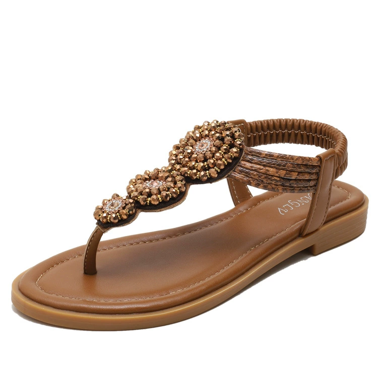 Summer sandals, beach footwear, European style, plus size, boho style