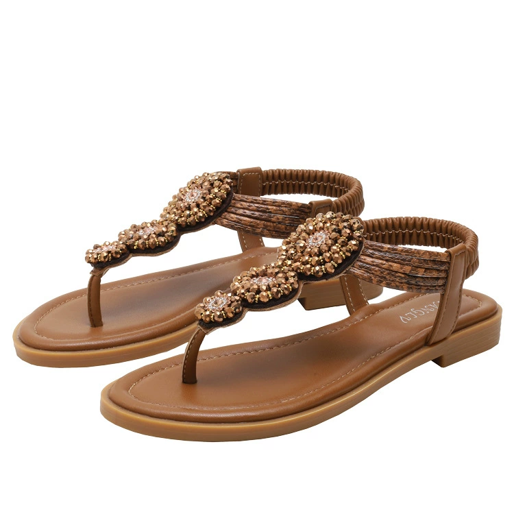 Summer sandals, beach footwear, European style, plus size, boho style