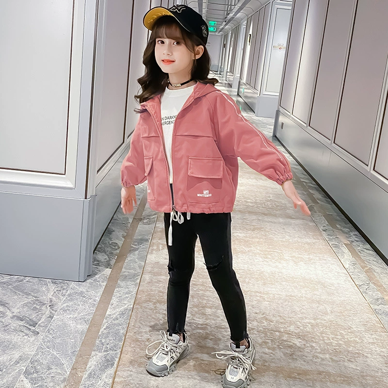 Spring short children's autumn jacket, 2020, children's clothing, Korean style, western style