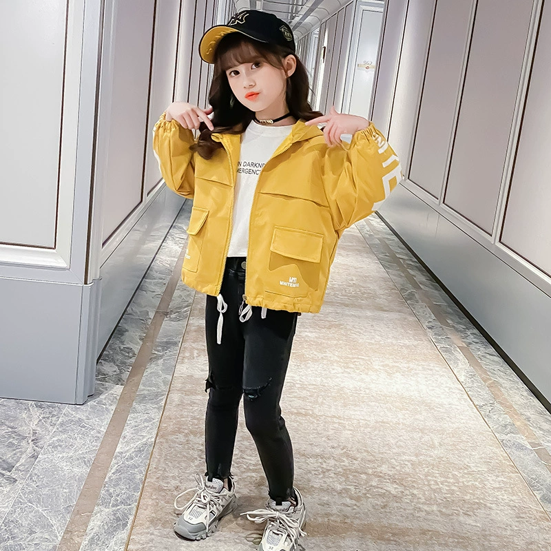 Spring short children's autumn jacket, 2020, children's clothing, Korean style, western style
