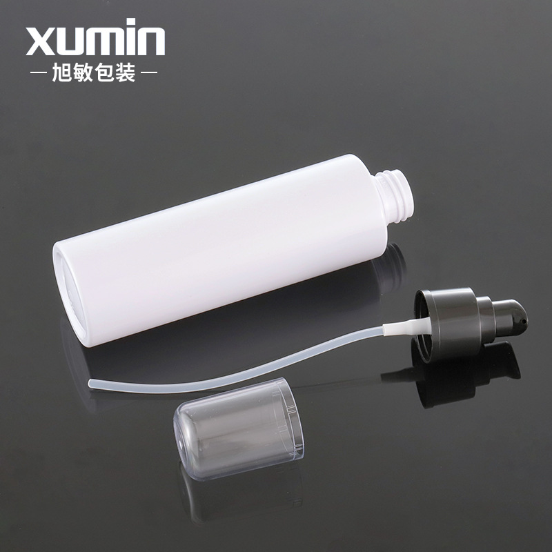 Xumin embalaje 100-150ml botella de loción cosmética 200ml prensa bomba cabeza botella de plástico conveniente sub-botella